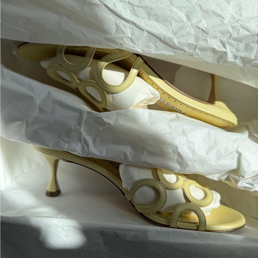 Manolo Blahnik 50mm Barimu Sandals - Picture 10 of 11